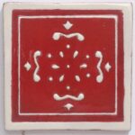 Carrelage mexicain Colibri Azulejos - ANITA BLANC / ROUGE