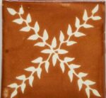 Carrelage mexicain Colibri Azulejos - ARBOR BLANC / CHAMOIS