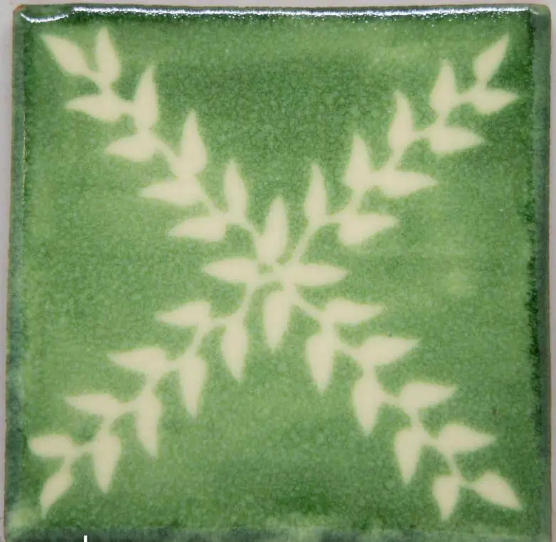 Carrelage mexicain Colibri Azulejos - ARBOR BLANC / VERT