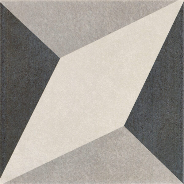Carreaux de ciment noir et blanc - Recer TWENTIES - DIAMOND