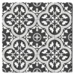 Carrelage imitation carreaux de ciment Diffusion Céramique ARTE DUE BLACK