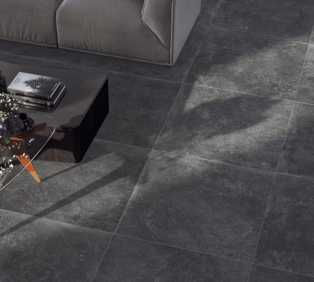 Monocibec Tradition - Carrelage imitation travertin noir RITUEL