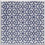 Carrelage japonais bleu artisanal - Dorémail Wagami HIRO Bleu