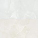Carrelage marbre blanc et beige en carreaux grand format - Keratile BAIKAL