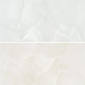 Carrelage marbre blanc et beige en carreaux grand format - Keratile BAIKAL