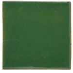 Carrelage du Mexique céramique COLIBRI AZULEJOS uni Vert Foncé