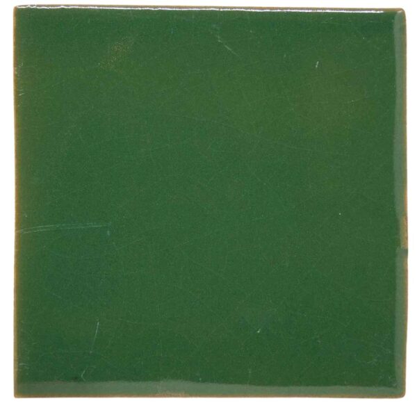 Carrelage du Mexique céramique COLIBRI AZULEJOS uni Vert Foncé