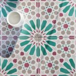 Carrelage oriental Dorémail TRADITION - motif PALMA Vert
