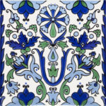 Carrelage oriental Dorémail TRADITION - motif SAMARRA VERT