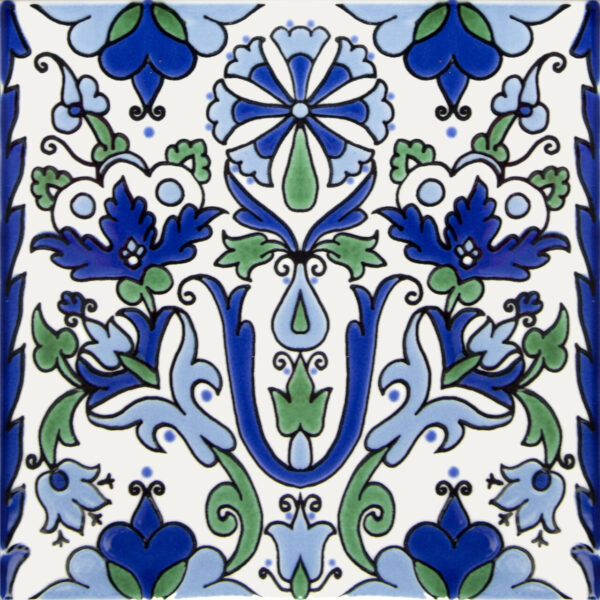 Carrelage oriental Dorémail TRADITION - motif SAMARRA VERT