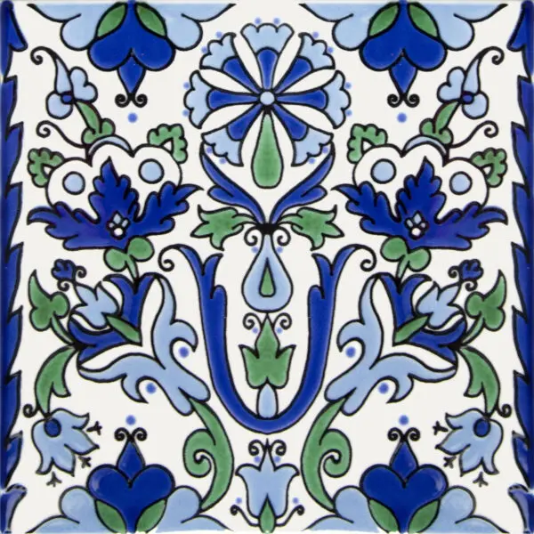 Carrelage oriental Dorémail TRADITION - motif SAMARRA VERT