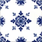 Carrelage oriental Dorémail TRADITION - motifs ZINA BLEU ALLEGE