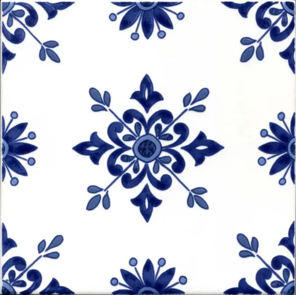 Carrelage oriental Dorémail TRADITION - motifs ZINA BLEU ALLEGE