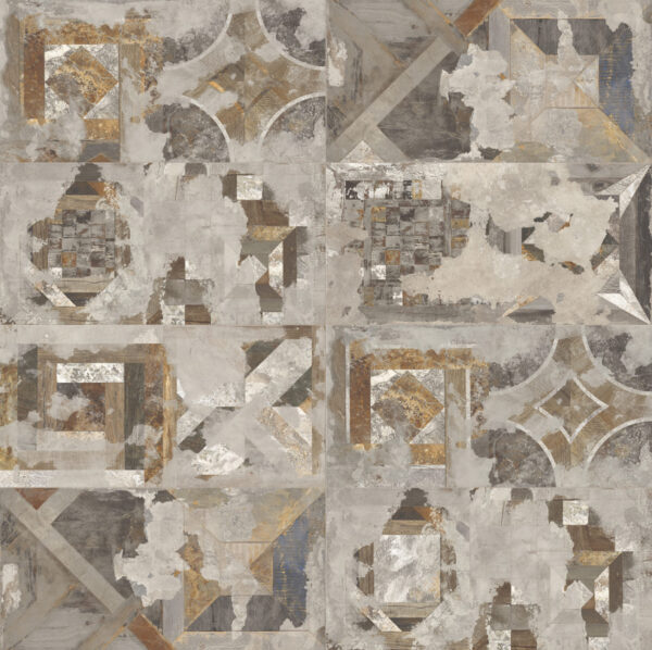 Carrelage patchwork pierre de Bali GEOLOGY de Century Ceramica - exemple nuance HABITAT