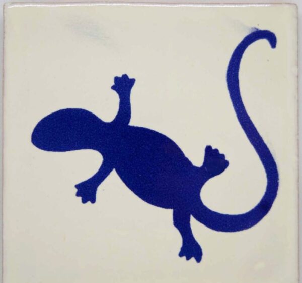 Carrelage mexicain Colibri Azulejos - IGUANA BLEU / BANC