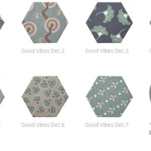 Carrelage hexagonal Cevica GOOD VIBES - PATCHWORK MIX