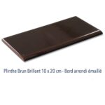 Plinthe carrelage métro Paris Diffusion Céramique - Marron