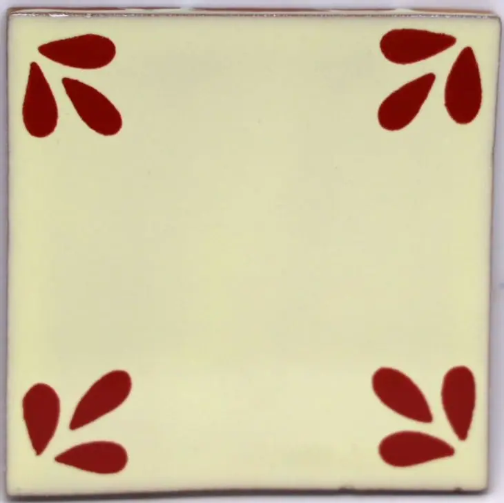 Carrelage mexicain Colibri Azulejos - SEVILLE ROUGE BLANC