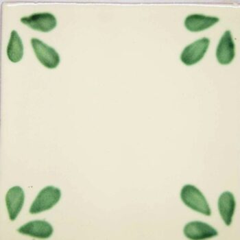 Carrelage mexicain Colibri Azulejos - SEVILLE VERT BLANC