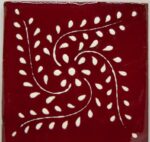 Carrelage mexicain Colibri Azulejos - TULUM BLANC ROUGE