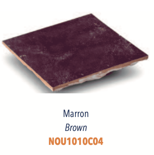 Zellige marocain Diffusion Céramique - carrelage marocain artisanal - Couleur MARRON