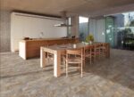 Sol de cuisine avec carrelage effet Pierre de Bali SAIME Phoenix