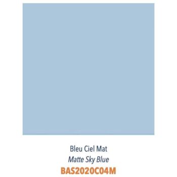 Carrelage couleur faience murale Diffusion Cér. ESSENTIELS 20x20cm - Bleu Ciel Mat, 20x20cm - Par boite de 35 soit 1,40m²