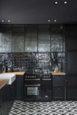 Zellige marocain noir - carrelage cuisine - Diffusion Céramique