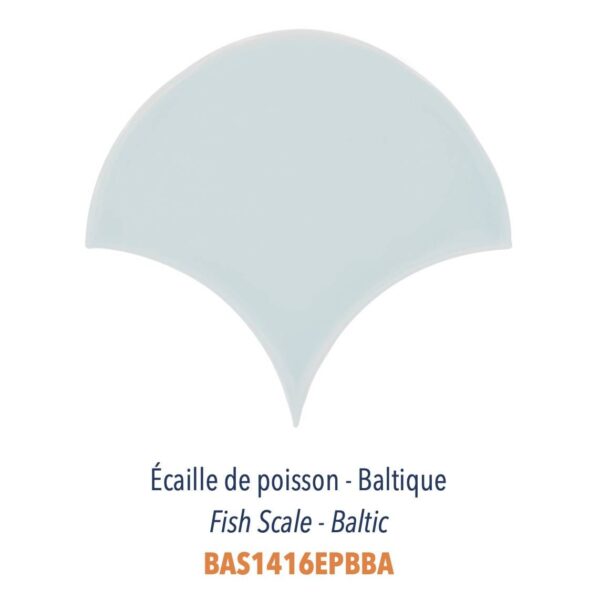 Diffusion Céramique - Carrelage bleu ECAILLES DE POISSON - BALTIQUE