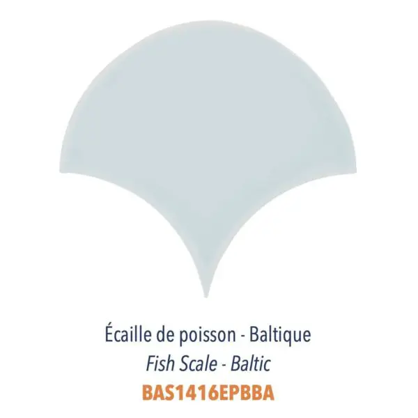 Diffusion Céramique - Carrelage bleu ECAILLES DE POISSON - BALTIQUE