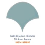 Diffusion Céramique - Carrelage bleu ECAILLES DE POISSON - BERMUDES