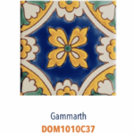 Faience de Tunisie artisanale et traditionnelle DOREMAIL Les TUNISIENS - motif GAMMARTH