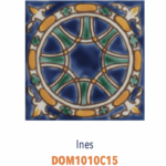 Faience de Tunisie artisanale et traditionnelle DOREMAIL Les TUNISIENS - motif INES