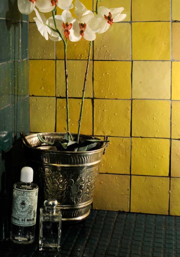 Zellige marocain jaune citron - Diffusion Céramique