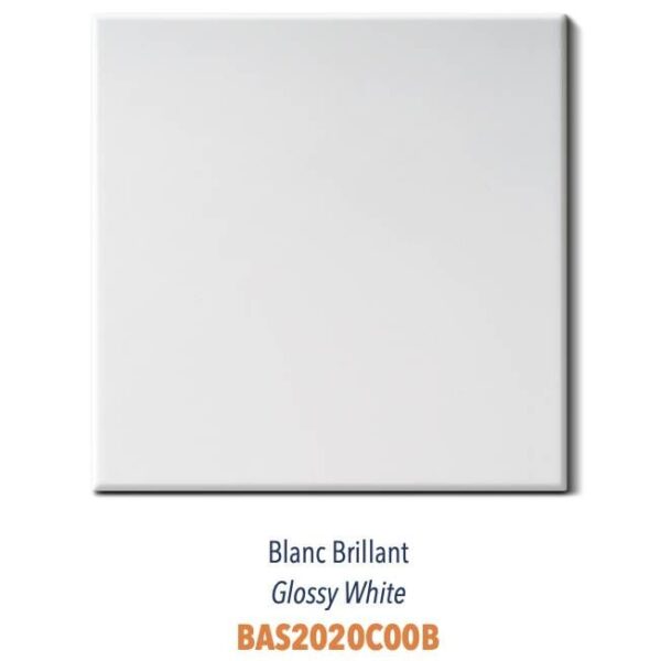 Carrelage couleur brillant ou mat Diffusion Céramique Coin Déco - LES ESSENTIELS - BLANC BRILLANT