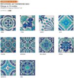 DOREMAIL carrelage patchwork tunisien bleu-vert