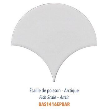 Diffusion Céramique - Carrelage bleu marine ECAILLES DE POISSON - blanc ARCTIQUE