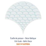 Diffusion Céramique - Carrelage bleu ECAILLES DE POISSON - DECOR BALTIQUE