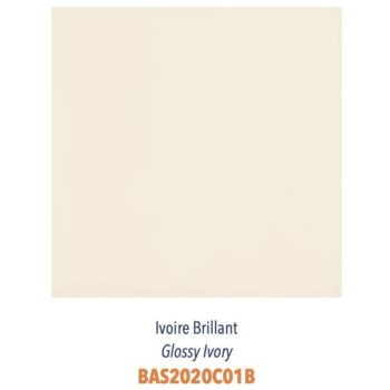 Carrelage couleur brillant ou mat Diffusion Céramique Coin Déco - LES ESSENTIELS - IVOIRE BRILLANT