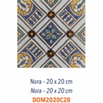 Carrelage méditerranéen Doremail - NORA 20x20cm