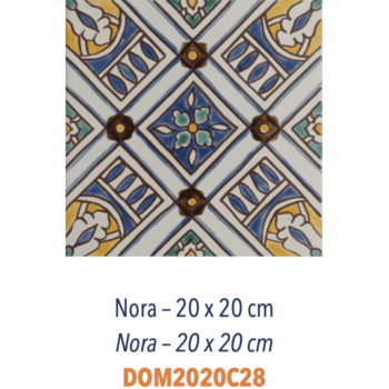 Carrelage méditerranéen Doremail - NORA 20x20cm