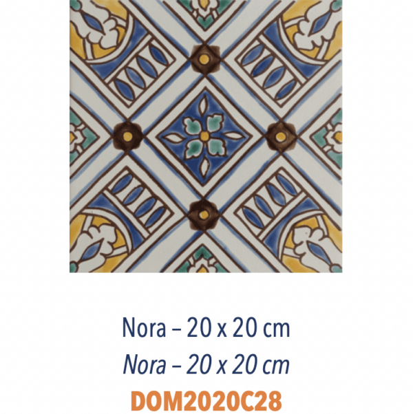 Carrelage méditerranéen Doremail - NORA 20x20cm