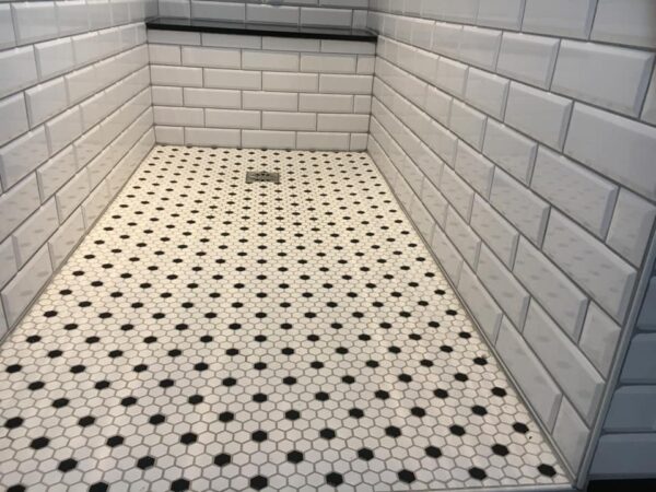 Carrelage métro blanc douche - Diffusion Céramique