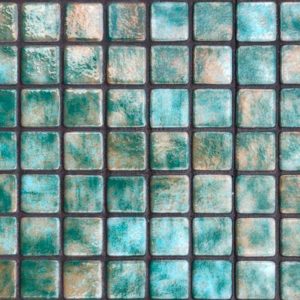 Mosaïque effet piscine Pierre de Bali - Reviglass PARADISE STONES coloris JADE