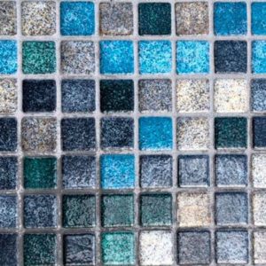 Mosaïque effet piscine Pierre de Bali - Reviglass PARADISE STONES coloris NATURAL CREEK
