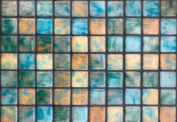 Mosaïque effet piscine Pierre de Bali - Reviglass PARADISE STONES coloris NATURAL SANDY BALI