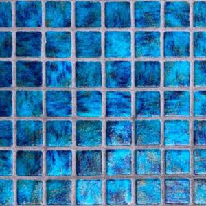 Mosaïque effet piscine Pierre de Bali - Reviglass PARADISE STONES coloris ZAFIRO