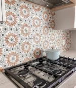 Carreau de ciment hexagonal - carrelage crédence cuisine Nanda BOHEMIA HANNA