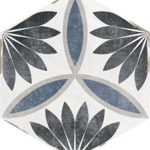 Carrelage imitation Carreau de ciment hexagonal Nanda Capri - NORA