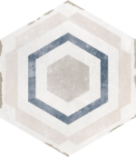 Carrelage imitation Carreau de ciment hexagonal Nanda Capri - motif THARROS